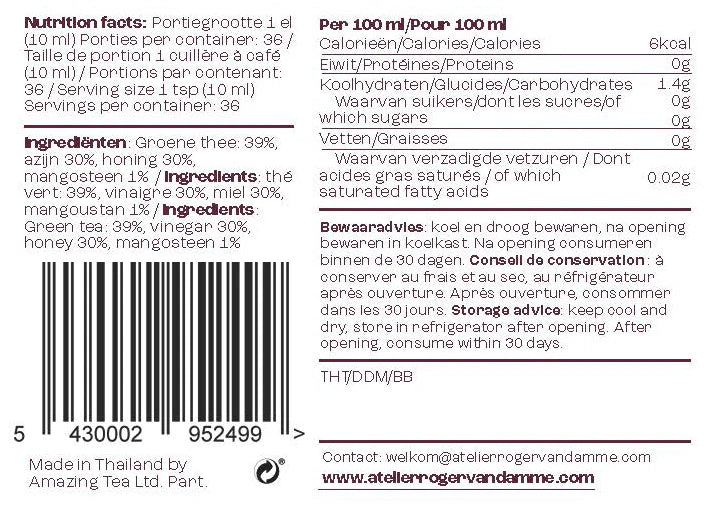 Tea vinegar met mangosteen